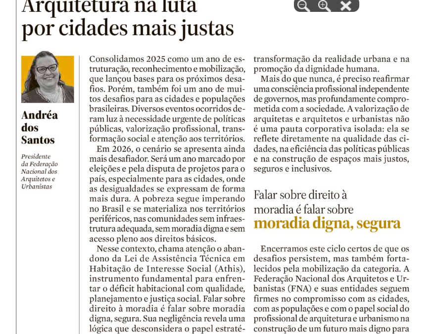 Arquitetura na luta por cidades mais justas